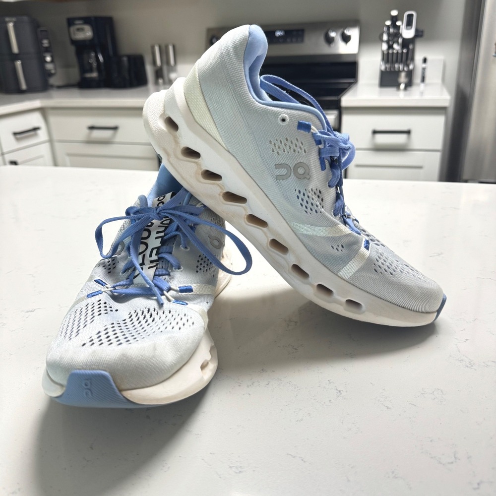 On Cloudsurfer Running Shoes Womens 9.5 Blue Grey CloudTec Phase 3WD10441203